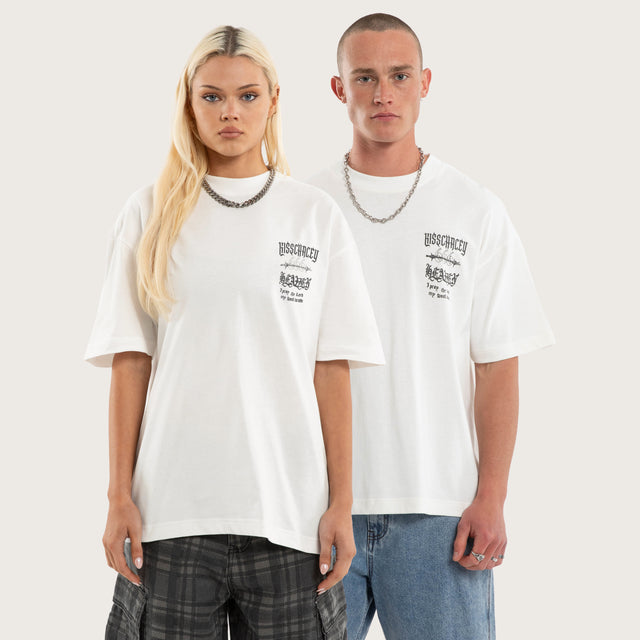 Abyss Street Tee Natural White