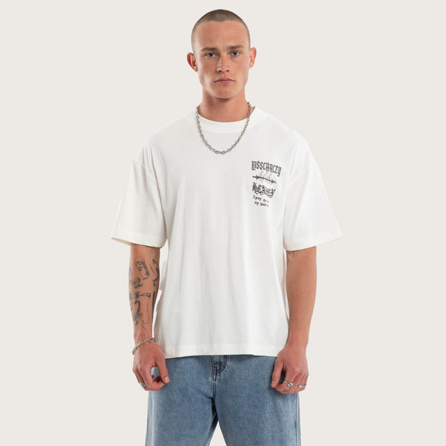 Abyss Street Tee Natural White