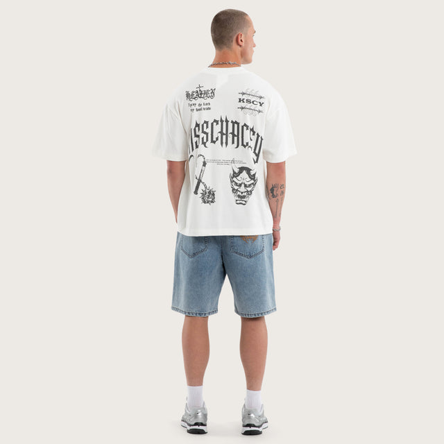 Abyss Street Tee Natural White