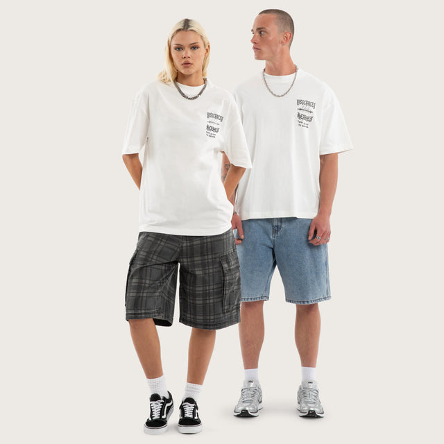 Abyss Street Tee Natural White