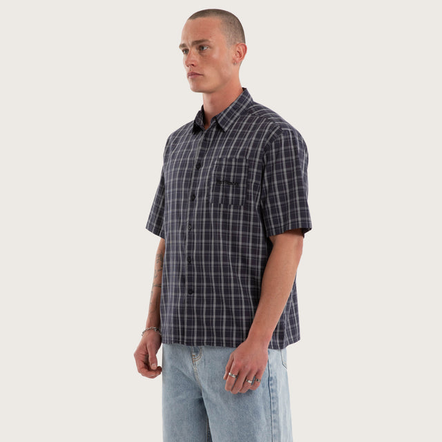 Forward Skate Short Sleeve Shirt Graphite Check