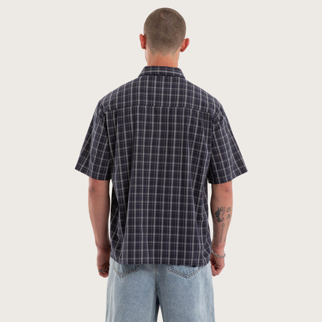 Forward Skate Short Sleeve Shirt Graphite Check