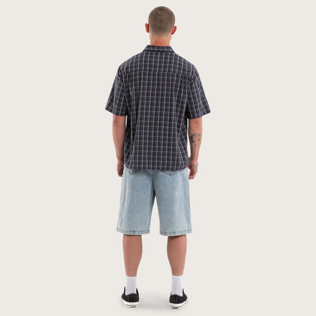 Forward Skate Short Sleeve Shirt Graphite Check