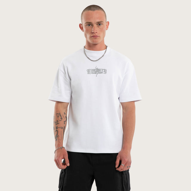 Broken Loopback Street Tee Optical White