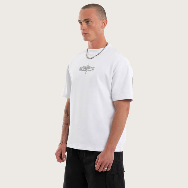 Broken Loopback Street Tee Optical White