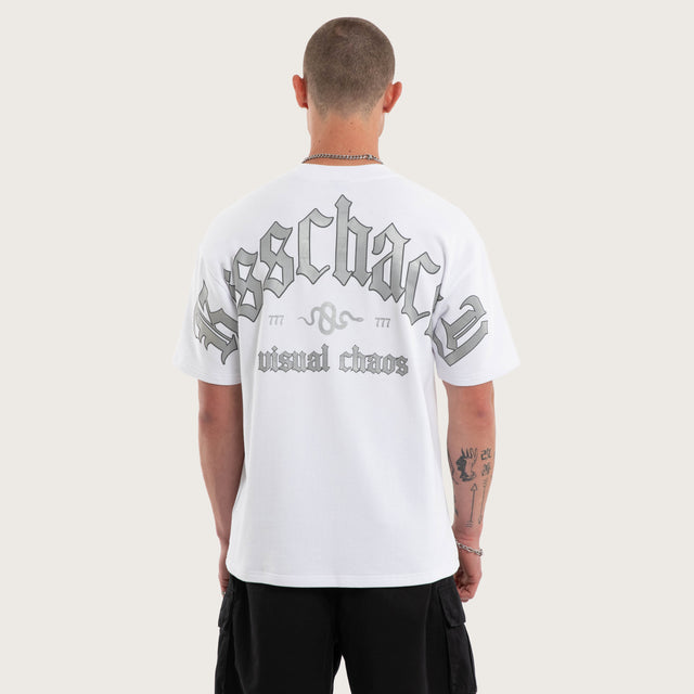 Broken Loopback Street Tee Optical White