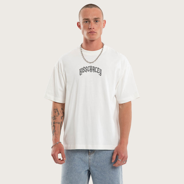 Model wears Seek Heaven Street Tee Natural White T-Shirts White – image 1