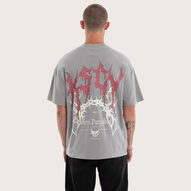 Model wears Endless Street Tee Pigment Silver Sconce T-Shirts Grey – image 2