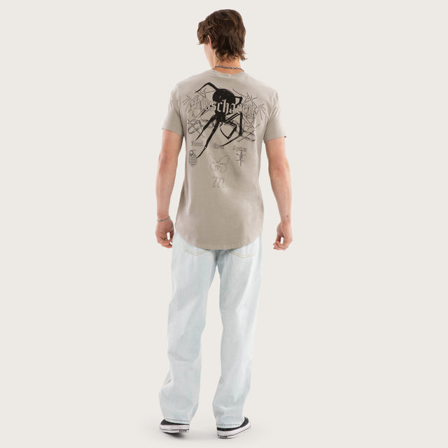 Dune Dual Curved Tee Pigment Paloma