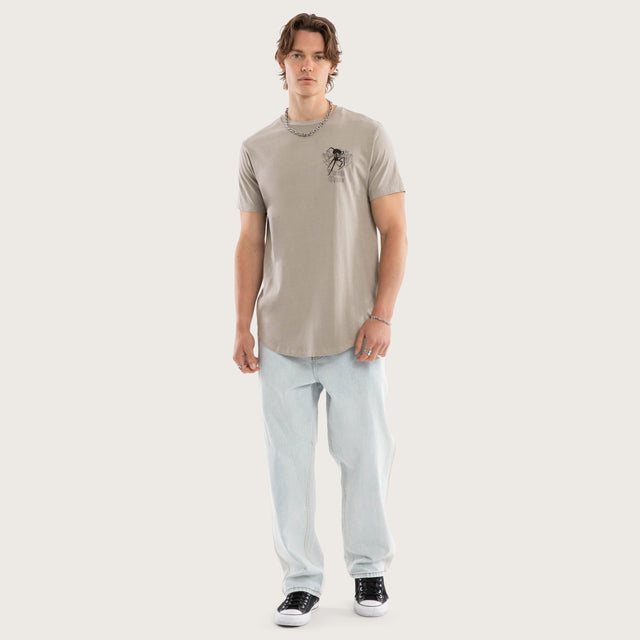 Dune Dual Curved Tee Pigment Paloma