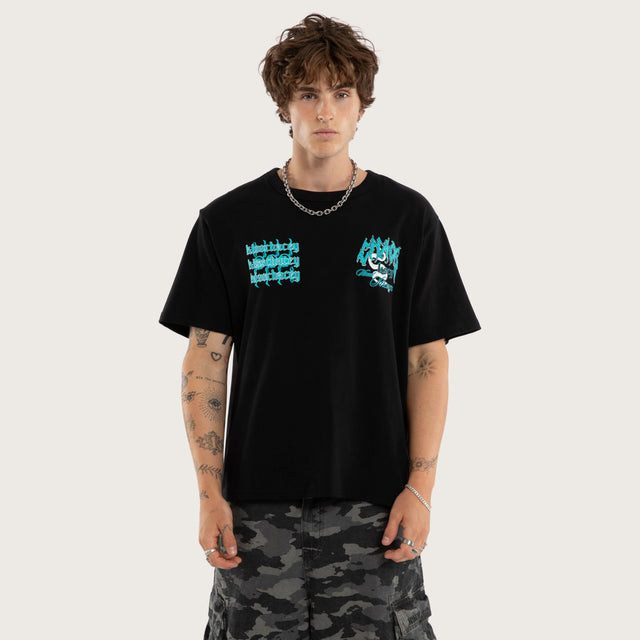 Agnus Rocker Tee Jet Black