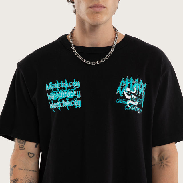 Agnus Rocker Tee Jet Black