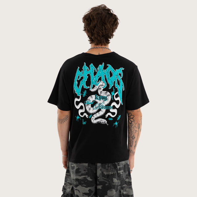 Agnus Rocker Tee Jet Black