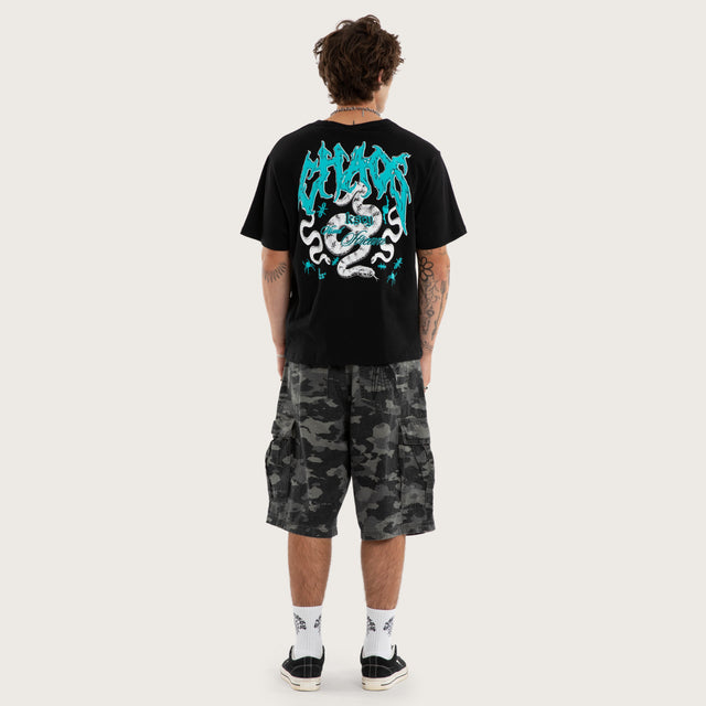 Agnus Rocker Tee Jet Black
