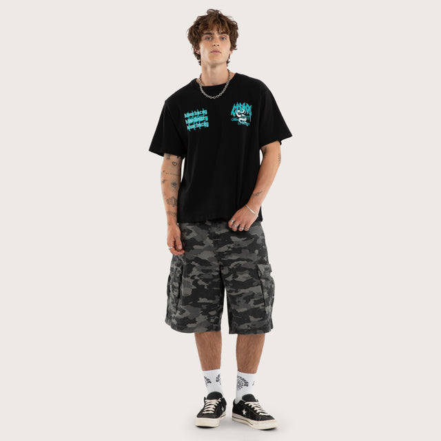 Agnus Rocker Tee Jet Black