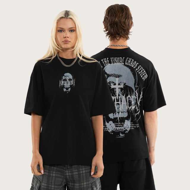 Skullcraft Street Tee Jet Black