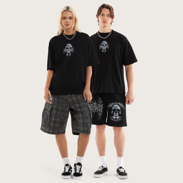 Skullcraft Street Tee Jet Black