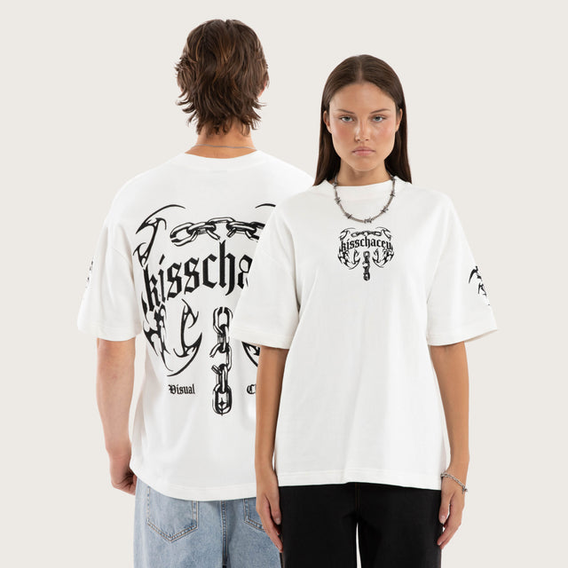 Chains Loopback Street Tee Natural White