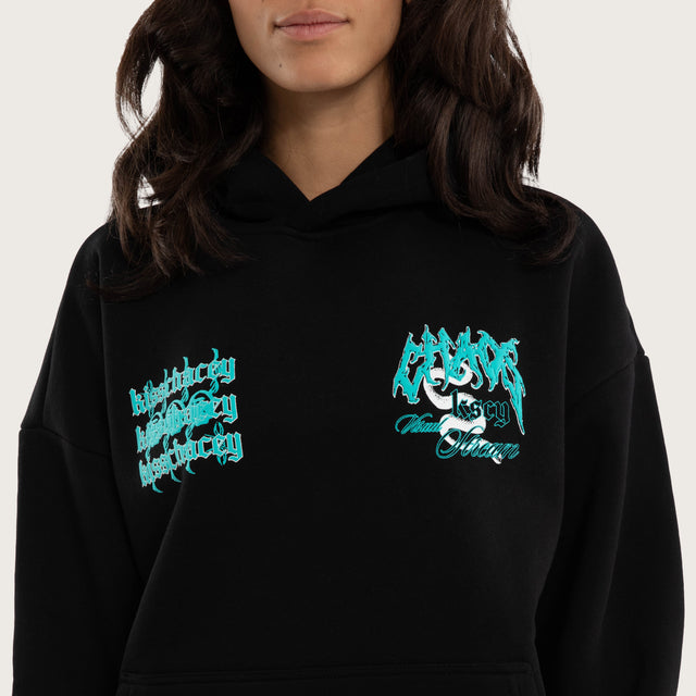 Agnus Oversized Hoodie Jet Black