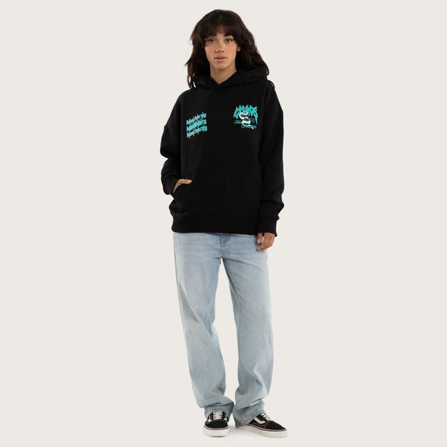 Agnus Oversized Hoodie Jet Black