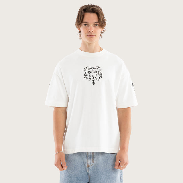 Chains Loopback Street Tee Natural White