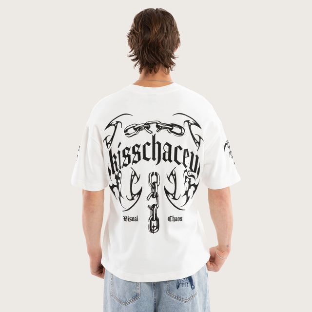 Chains Loopback Street Tee Natural White