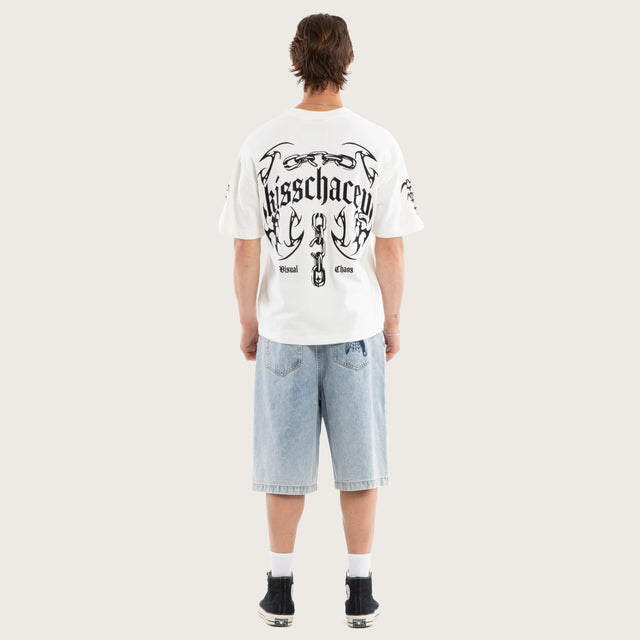 Chains Loopback Street Tee Natural White