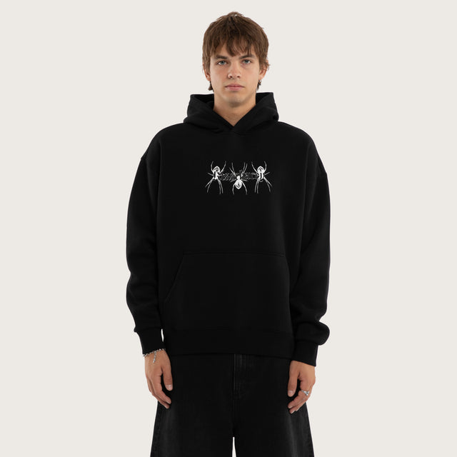 Creep Oversized Hoodie Jet Black