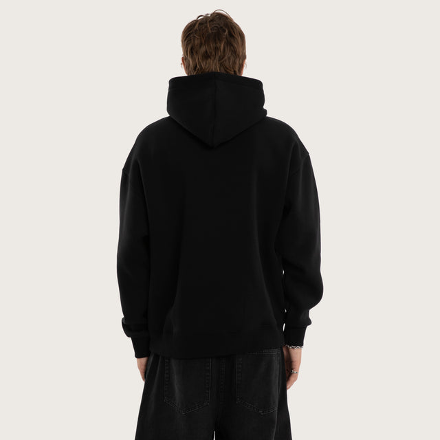 Creep Oversized Hoodie Jet Black