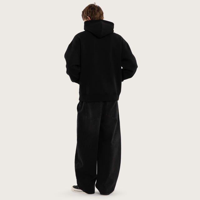 Creep Oversized Hoodie Jet Black