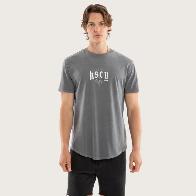 Winged Dual Curved Tee Pigment Smoked Pearl