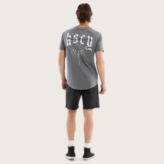 Winged Dual Curved Tee Pigment Smoked Pearl