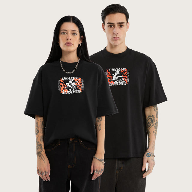 Crowdsurf Street Tee Jet Black