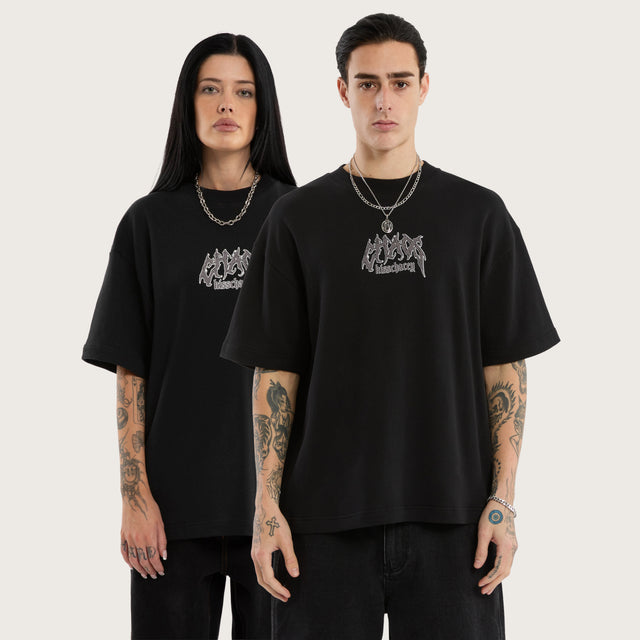 Melt Loopback Street Tee Jet Black