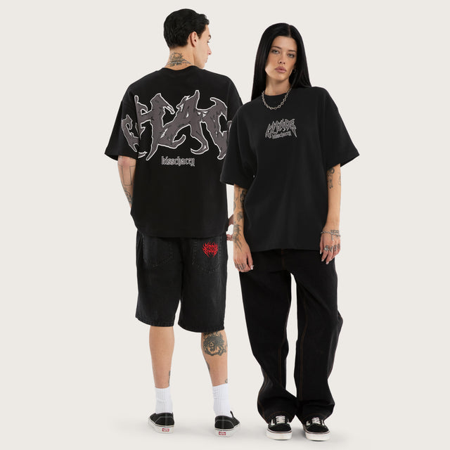 Melt Loopback Street Tee Jet Black