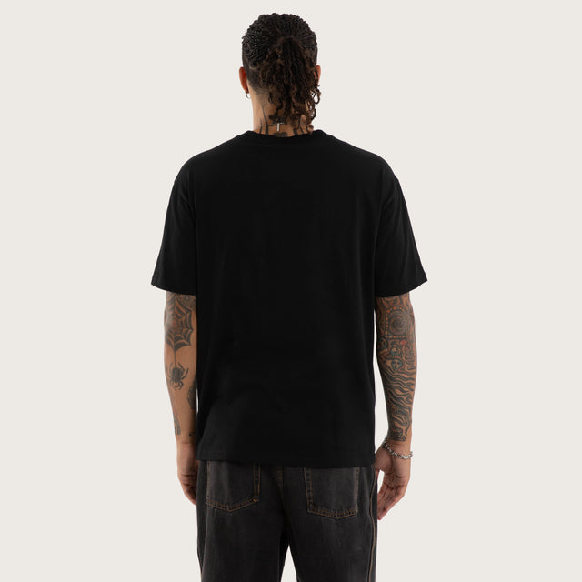 Bedlam Box fit Tee Jet Black