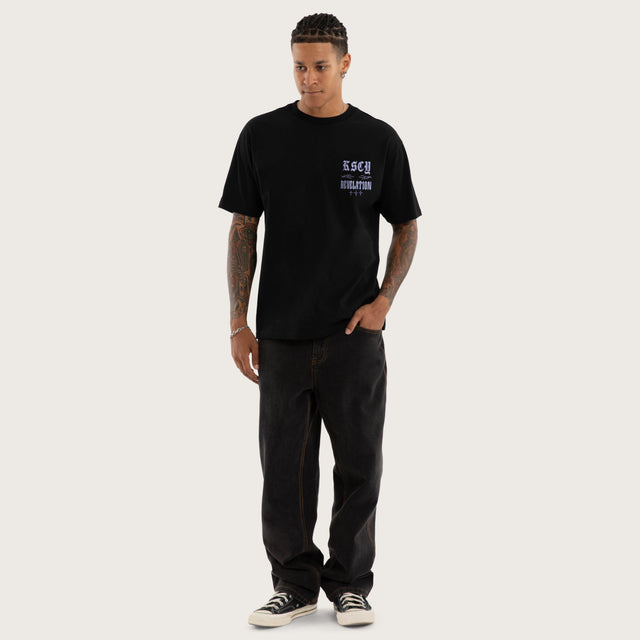 Sync Box Fit Tee Jet Black