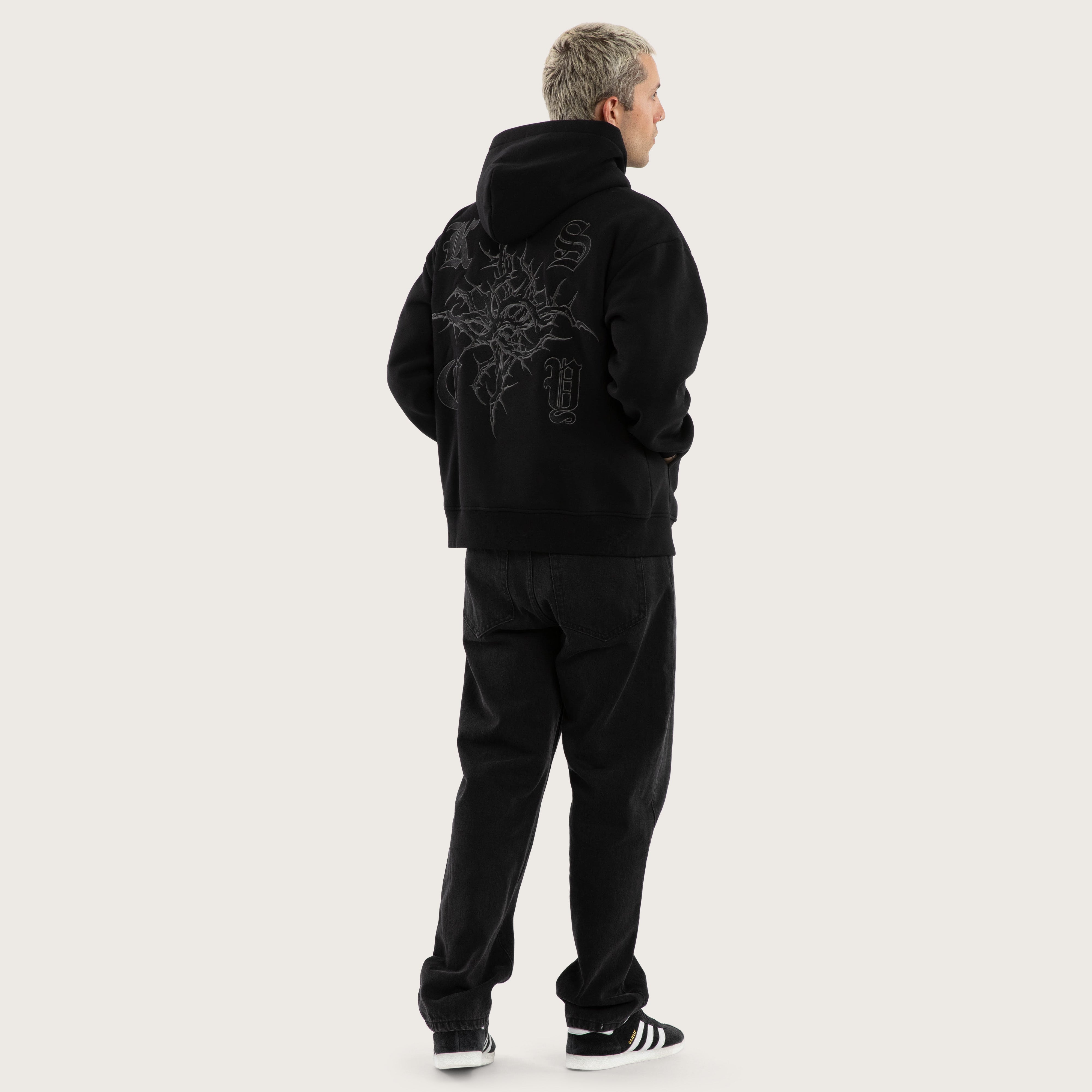 Paragons Relaxed Hoodie Jet Black | KSCY