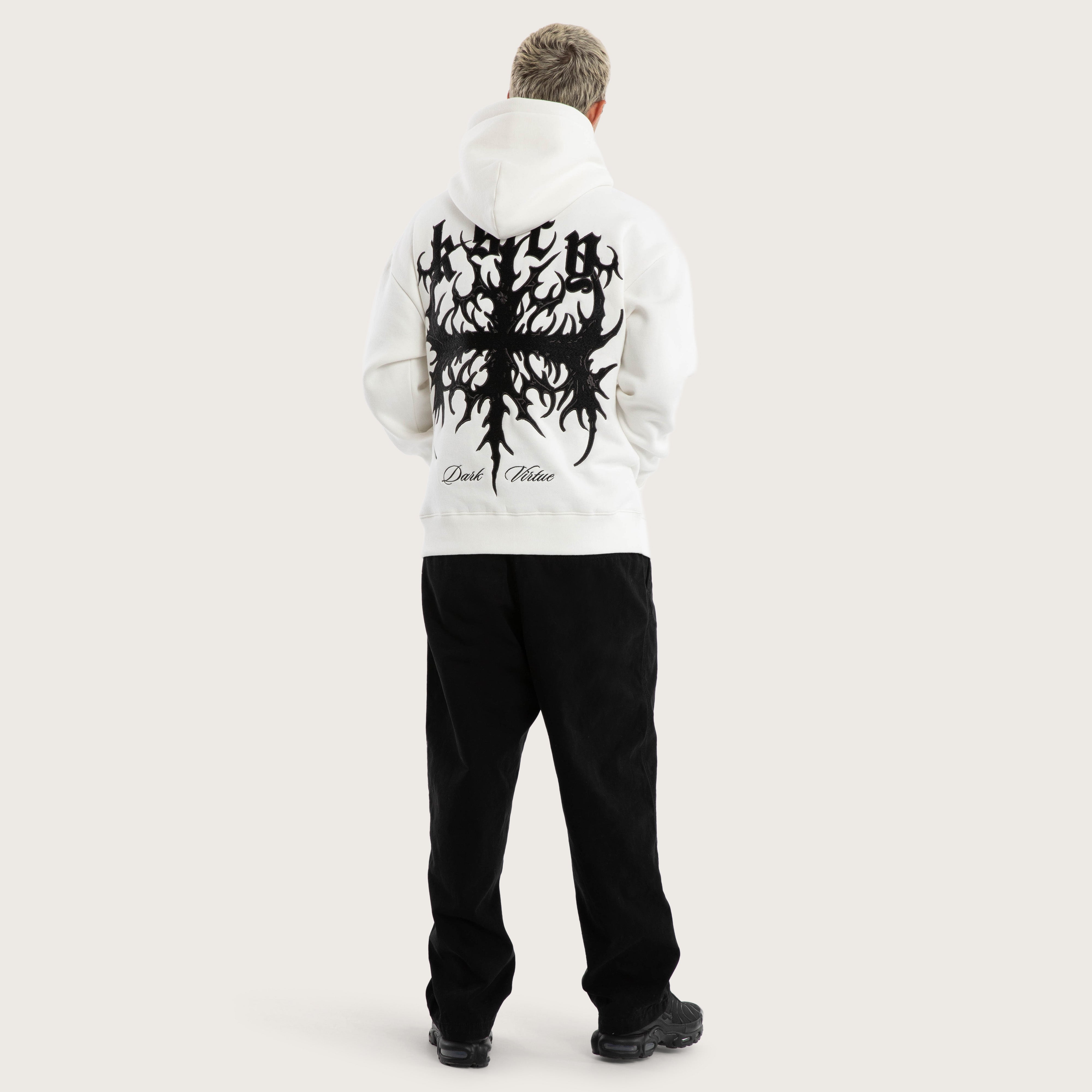 Thrash Relaxed Hoodie Natural White | KSCY