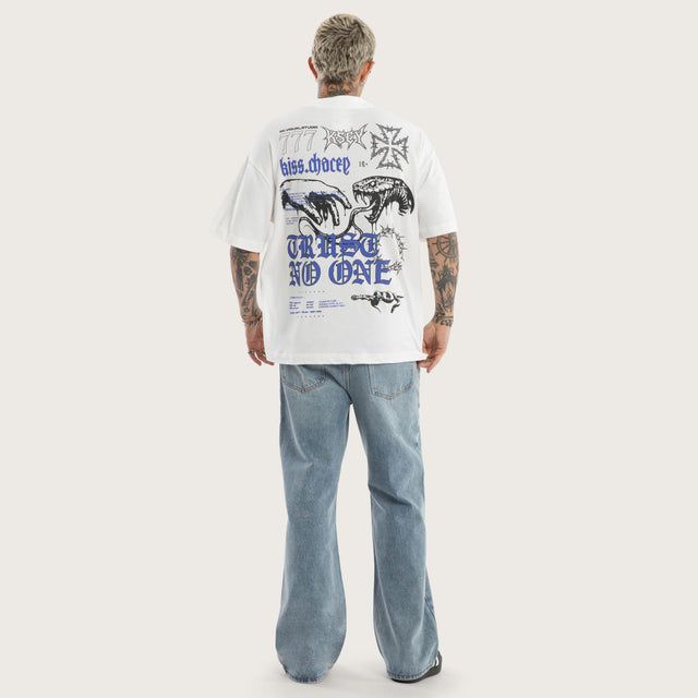 Model wears Cobra Street Tee Natural White T-Shirts White – image 5
