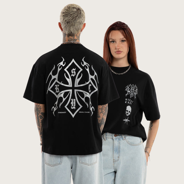 Barbed Street Tee Jet Black