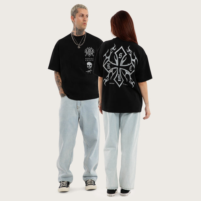 Barbed Street Tee Jet Black