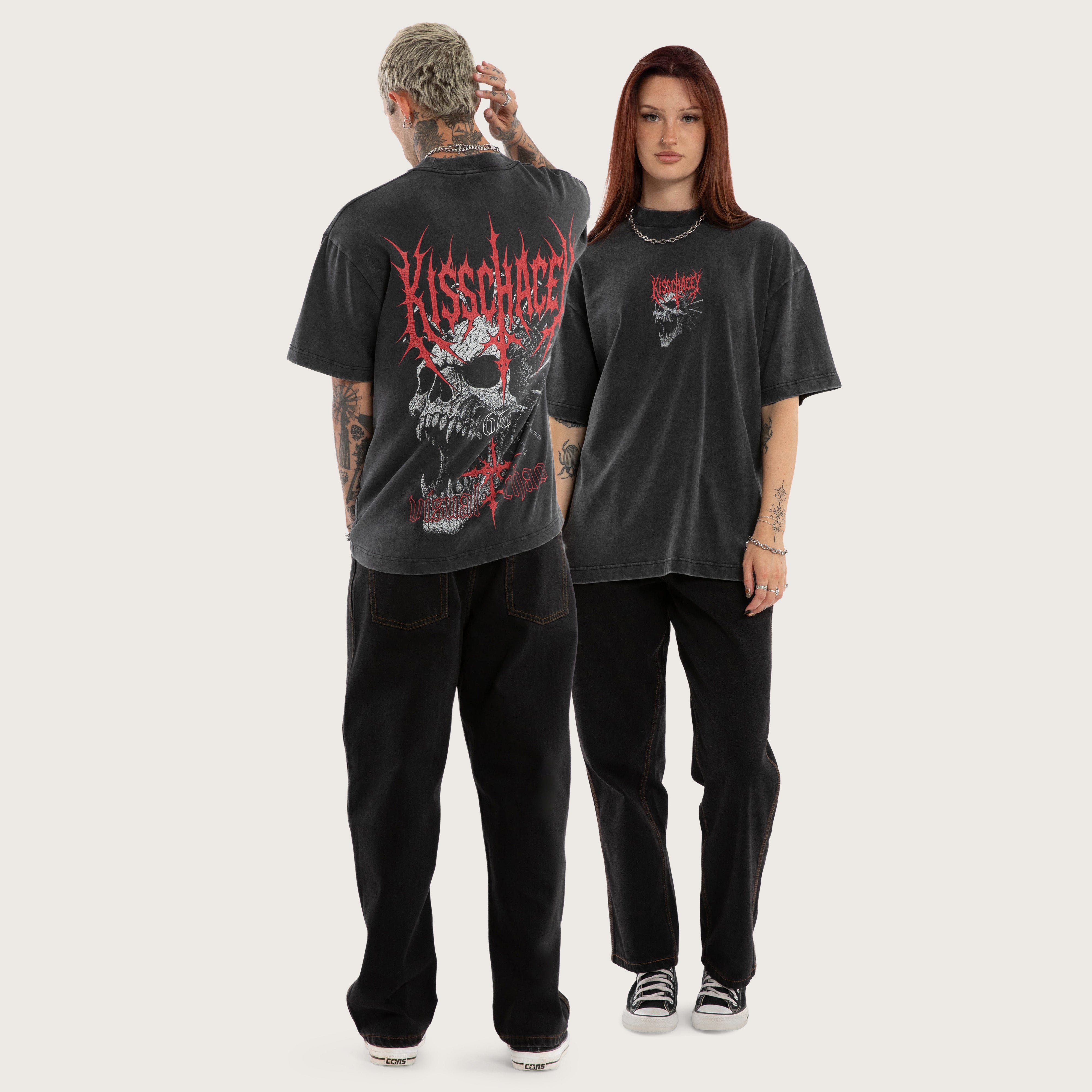 s*可様 【main story】EXCLUSIVE tee Mythic Box Fit Tee Snow Black | KSCY
