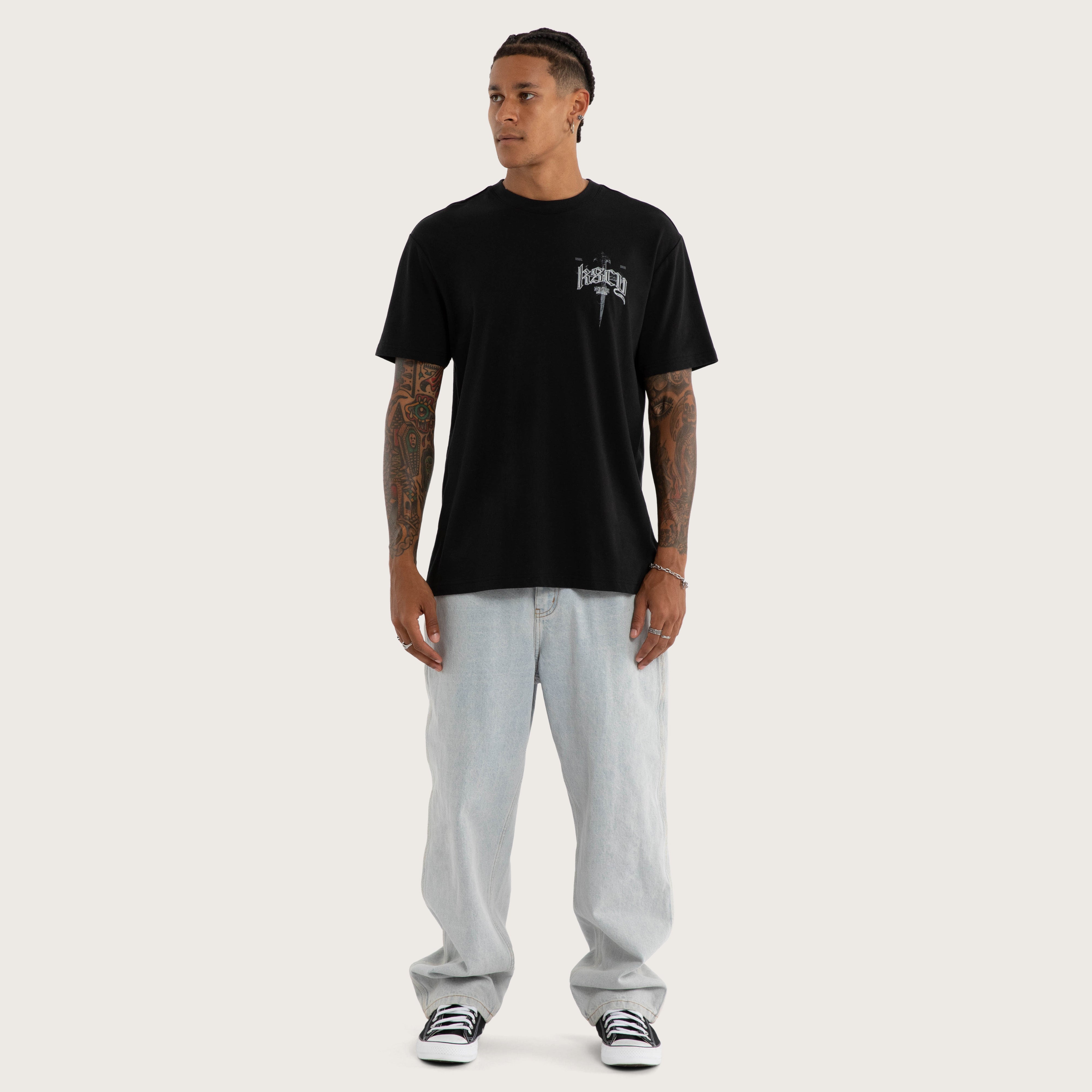 Immersion Relaxed Tee Jet Black | KSCY