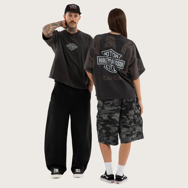 Exhaust Batwing Tee Pigment Black