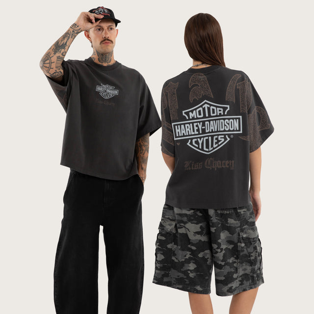 Exhaust Batwing Tee Pigment Black