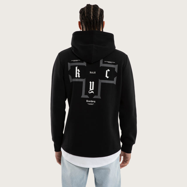 Taipan Layered Hoodie Jet Black