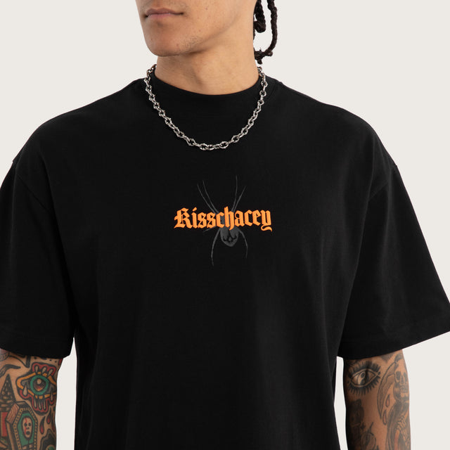 Across Street Tee Jet Black