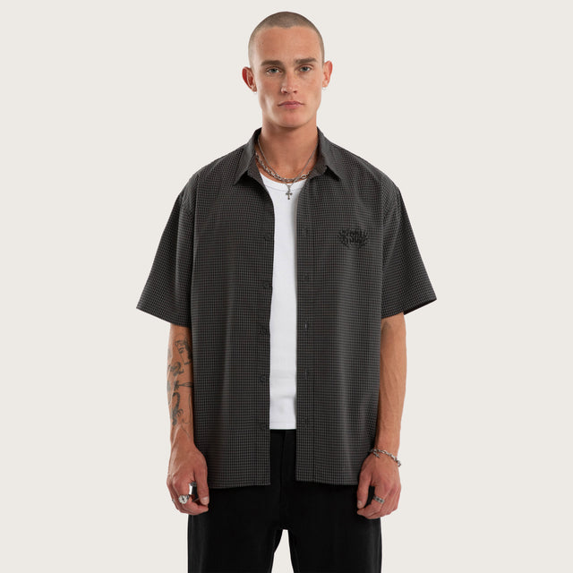 Pulse Short Sleeve Shirt Grey Check