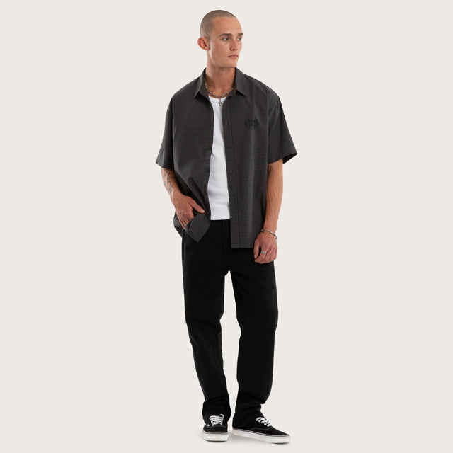 Pulse Short Sleeve Shirt Grey Check
